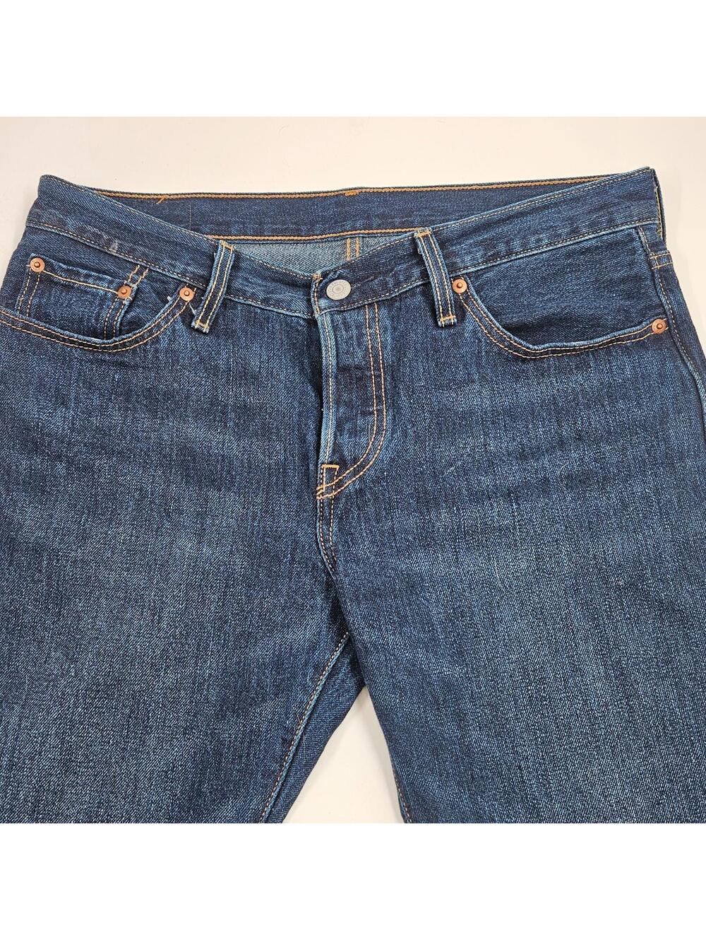 Rare Levi’s 501CT Customized Tapered Jeans Indigo W34 L29 Button Fly Unisex READ